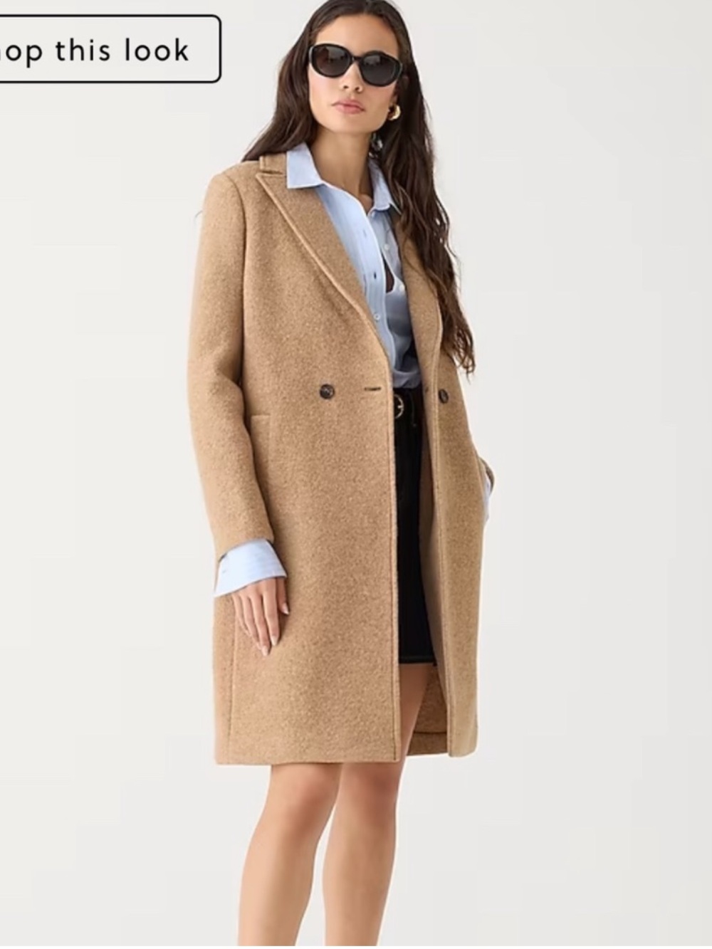 J.Crew - New Daphne Topcoat in Italian Boiled Wool - Size 8